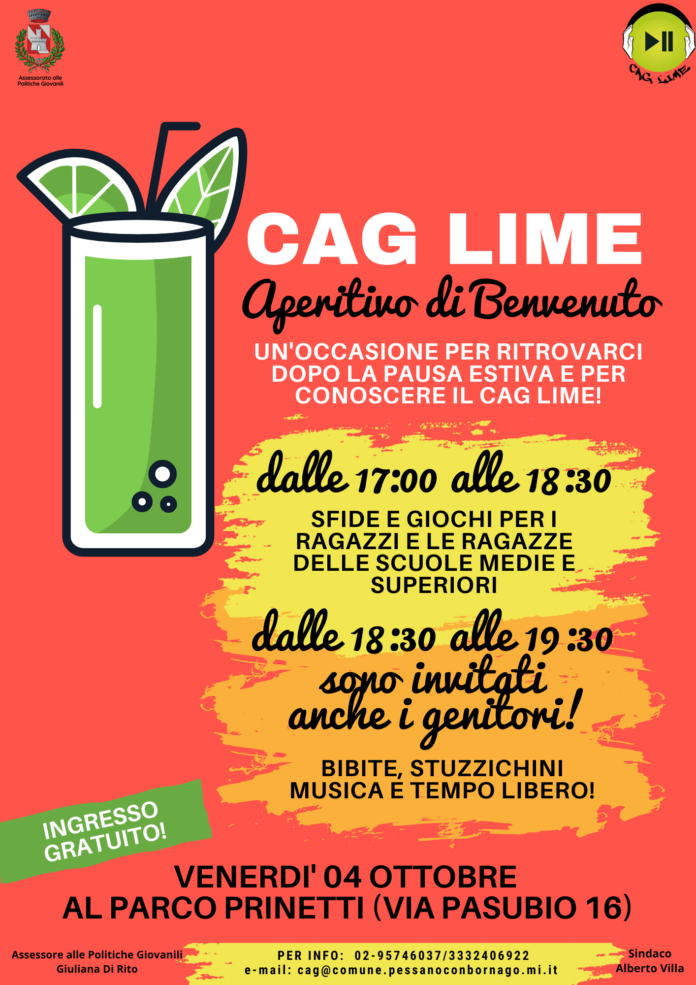 Cag lime aperitivo di benvenuto