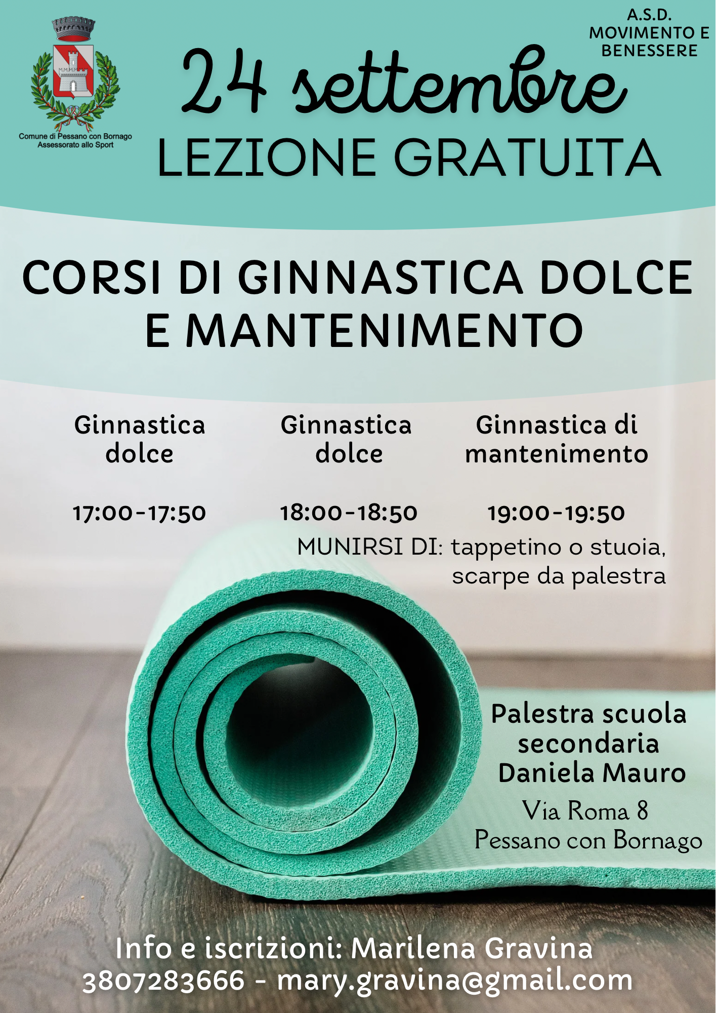 Corsi di ginnastica dolce e mantenimento 